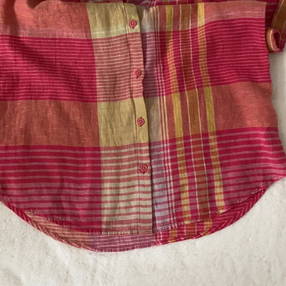 beachlunchlounge spencer shirt made with linen size XS - Picture 7 of 13